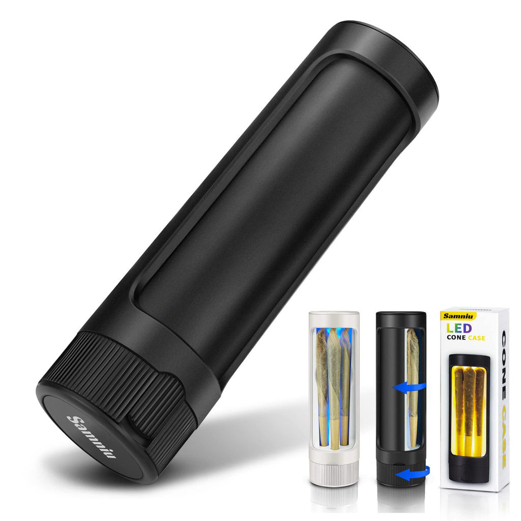 Acre Rechargeable 7 Colors Variable Light Horn Tube Cigarette Paper Box